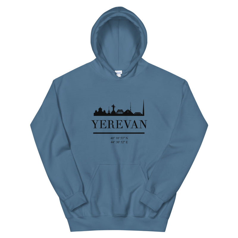 Yerevan Skyline Sev - Hoodie